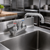 Thumbnail image #2 for BK Resources OptiFlow Heavy Duty Solid Body Faucet with 16-Inch Swing Spout