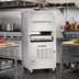 Thumbnail image #2 for Southbend Platinum Heavy Duty 32-Inch Single Deck Range Match Gas Upright Broiler with Radiant Burners, Warming Oven, and Cabinet Base