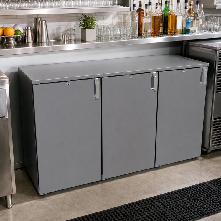 Product image #2 for Glastender Three-Section Back Bar Dry Storage Cabinet, 60-Inch Wide, Non-Refrigerated, Stationary
