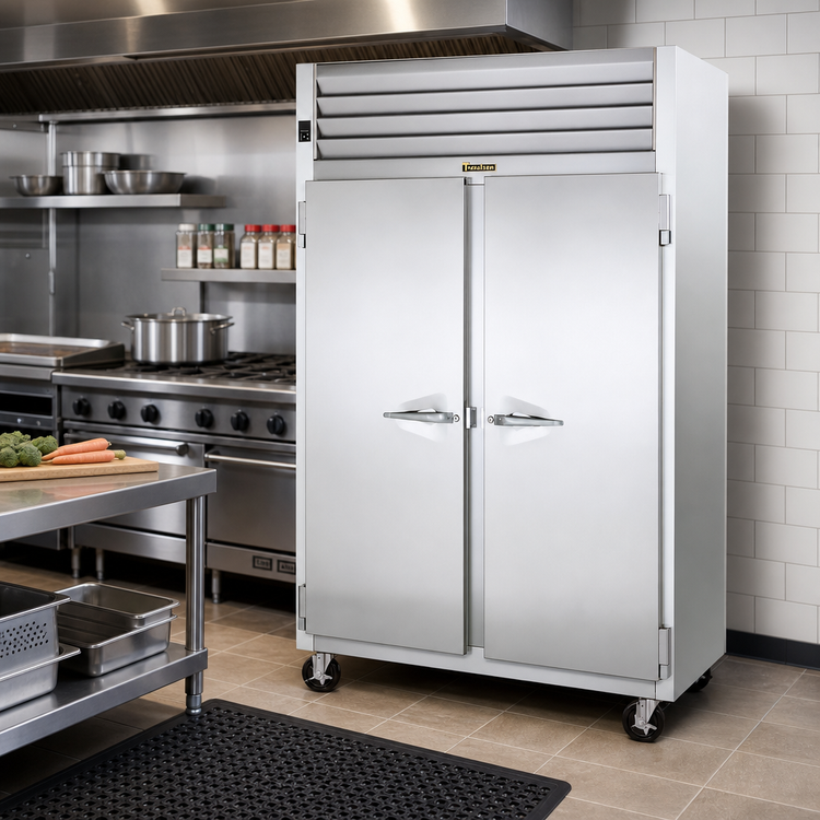 Product image #2 for Traulsen Dealer's Choice G Series 2-Section Reach-In Freezer with Full-Height Solid Doors, Right/Right Hinged