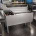 Thumbnail image #2 for Glastender CBA-42L-CP10 42 Inch Underbar Combo Ice Bin/Cocktail Unit with Left Bottle Well and 10-Circuit Cold Plate