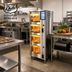 Thumbnail image #2 for Duke ReadyFlex RFHU-41-4 4-Compartment Narrow Hot Holding Cabinet with Touchscreen Controls