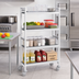 Thumbnail image #2 for Fermostock 4-Tier Mobile Polymer Shelving Unit, 35W x 18D x 71H