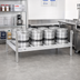 Thumbnail image #3 for New Age 80-Inch W x 34-Inch D Aluminum Keg Shelf, 8-Keg Capacity