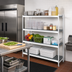 Thumbnail image #2 for Fermostock 4-Tier Perforated Polymer Shelving Unit Expansion Kit, 64
