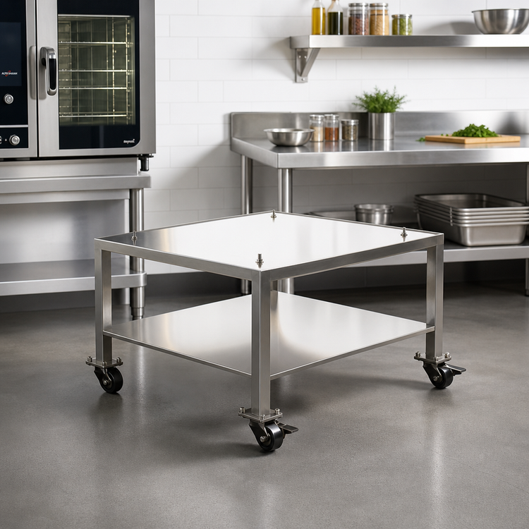 Product image #1 for Alto-Shaam Stainless Steel Equipment Stand with Casters for VMC-F4
