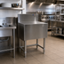 Thumbnail image #2 for Spec-Bar 6 Inch x 24 Inch Stainless Steel Sink Filler Board with Adjustable Bullet Feet