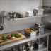 Thumbnail image #2 for Solid Stainless Steel Shelf with Marine Edge, 42 x 14 Inch