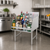 Thumbnail image #3 for Advance Tabco 18-Inch Freestanding 5-Step Stainless Steel Liquor Bottle Display Unit