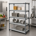 Thumbnail image #2 for Cambro Camshelving Basics Plus 24-Inch Deep x 42-Inch Long 4-Shelf Vented Shelf Kit
