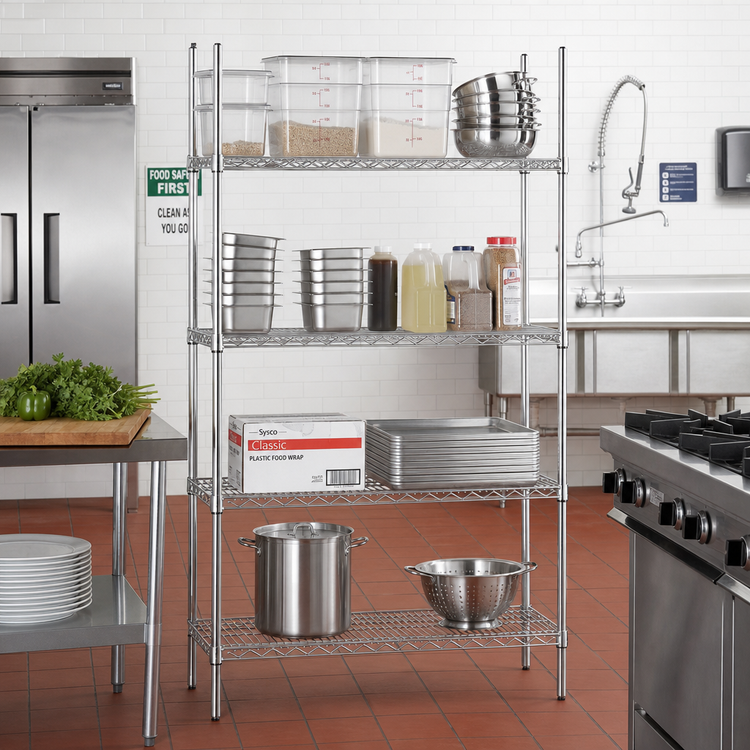 Product image #2 for Advance Tabco Special Value Series Heavy Duty Chrome Plated Wire Shelf, 54 x 21 Inches