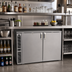 Thumbnail image #2 for Glastender C1SL44 One-Zone 44-Inch Two-Section Side-Serviced Low-Profile Back Bar Cooler