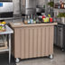Thumbnail image #3 for Cambro Cambar 54-Inch Portable Beverage Bar with 80 lb Ice Sink, 5-Bottle Speed Rail, Vinyl Cover, Granite Sand