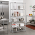 Thumbnail image #2 for Eagle Group 5-Tier Stationary Chrome-Plated Wire Starter Shelving Unit, 36W x 18D x 74H