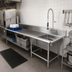 Thumbnail image #2 for 72-Inch Right-to-Left Soiled Dish Table with 20 x 20 Pre-Rinse Sink