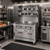 Thumbnail image #2 for Southbend Platinum Heavy Duty 48-Inch Gas Sectional Range with Full-Width Thermostatic Griddle and Dual Cabinet Base