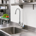 Thumbnail image #2 for T&S Brass Single Pantry Wall-Mount Faucet with Rigid Gooseneck, Lever Handle, and 1.5 GPM Aerator