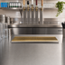 Thumbnail image #2 for Micro Matic 33-Inch x 5-Inch Surface Mount Stainless Steel Drip Tray with PVD Brass Grid
