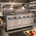 Thumbnail image #2 for Comstock-Castle 72-Inch Gas Range with 4 Open Burners, 18-Inch Griddle, 30-Inch Char-Broiler, and 2 Extra-Wide Ovens