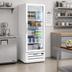 Thumbnail image #2 for Beverage-Air MarketMax IQ One-Section Reach-In Glass Door Freezer Merchandiser with Electronic Smart Lock, White, 11.9 Cu. Ft.