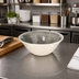 Thumbnail image #3 for Grove 27 oz Smoke Gray Melamine Ice Cream Bowl, 7 Inch Diameter