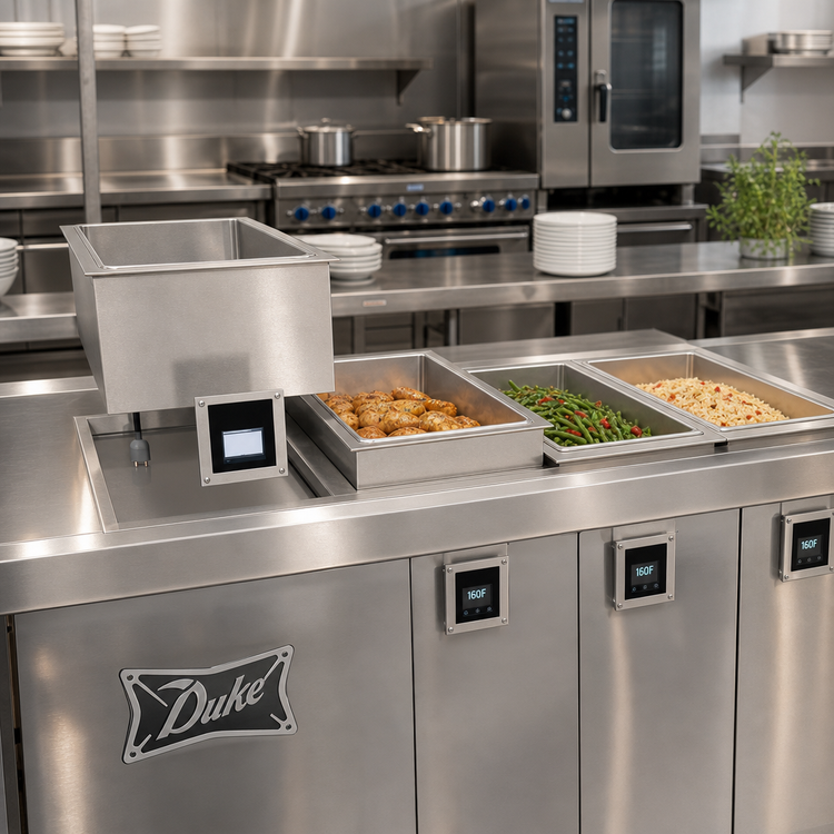 Product image #2 for Duke Waterless Drop-In Hot Food Well, 1 Full-Size Pan, Electric, Dry Operation