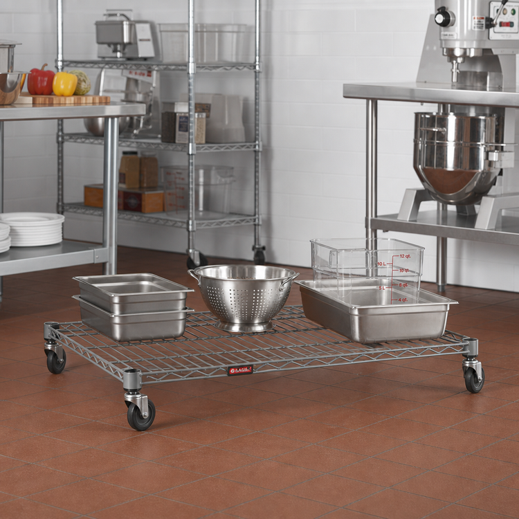 Product image #2 for Eagle Group Valu-Master 48W x 36D Wire Shelf, QuadTruss, Pewter Gray Epoxy