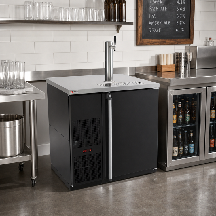 Product image #2 for Pro-Line E-Series 36-3/4-Inch Black Self-Contained Direct Draw Draft Beer Cooler, 1-Keg, 1 Faucet