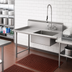 Thumbnail image #2 for John Boos Straight Soiled Dishtable, Left-to-Right, 36 x 30 Inch, 20 x 20 x 8 Inch Sink