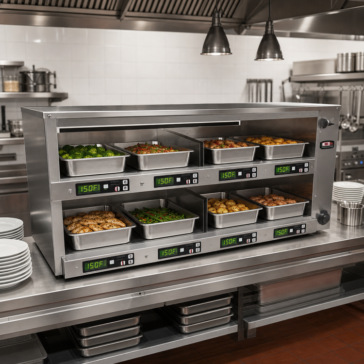 Product image #2 for Carter-Hoffmann Pass-Through Modular Holding Cabinet with Independent Top and Bottom Heat, 6-Pan Capacity