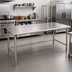 Thumbnail image #2 for Spec-Master 84-Inch x 48-Inch Stainless Steel Work Table with Open Base and Adjustable Bullet Feet