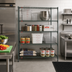 Thumbnail image #3 for Metro Super Erecta Super Adjustable 4-Shelf Starter Wire Shelving Unit, 60W x 18D x 63H, Metroseal 3 Green Epoxy-Coated