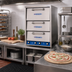 Thumbnail image #3 for Bakers Pride HearthBake Series P46S Countertop Electric Dual-Chamber Pizza/Bake/Roast Oven, 3 Decks