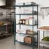 Thumbnail image #2 for EagleGard 5-Tier Add-On Wire Shelving Unit, 30W x 21D x 86H, Blue-Green Hybrid Epoxy