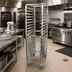 Thumbnail image #2 for Full-Size Mobile End-Load Stainless Steel Pan Rack, 20-Pan Capacity
