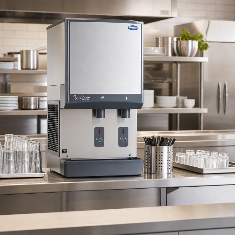 Product image #2 for Follett Symphony Plus 50CI414A-S Countertop Ice and Water Dispenser with SensorSAFE
