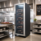 Thumbnail image #2 for Omcan USA Aurora 47101 353 L Single Zone Dry Aging Cabinet with UVC, Built-In/Freestanding, Stainless Steel