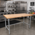 Thumbnail image #2 for John Boos JNB02-X 48 x 24 Inch Wood Top Work Table with Galvanized Base