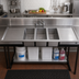 Thumbnail image #2 for BK Resources 3-Compartment Drop-In Sink with Double 18-Inch Drainboards