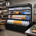 Thumbnail image #3 for Howard-McCray Ovation Series 147-Inch Remote Dairy Open Merchandiser, Endless Design, Black, LED Lighting, 72-Inch High