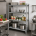 Thumbnail image #3 for Cambro Camshelving Premium 4-Shelf Vented and Solid Add-On Stationary Shelving Unit, 21