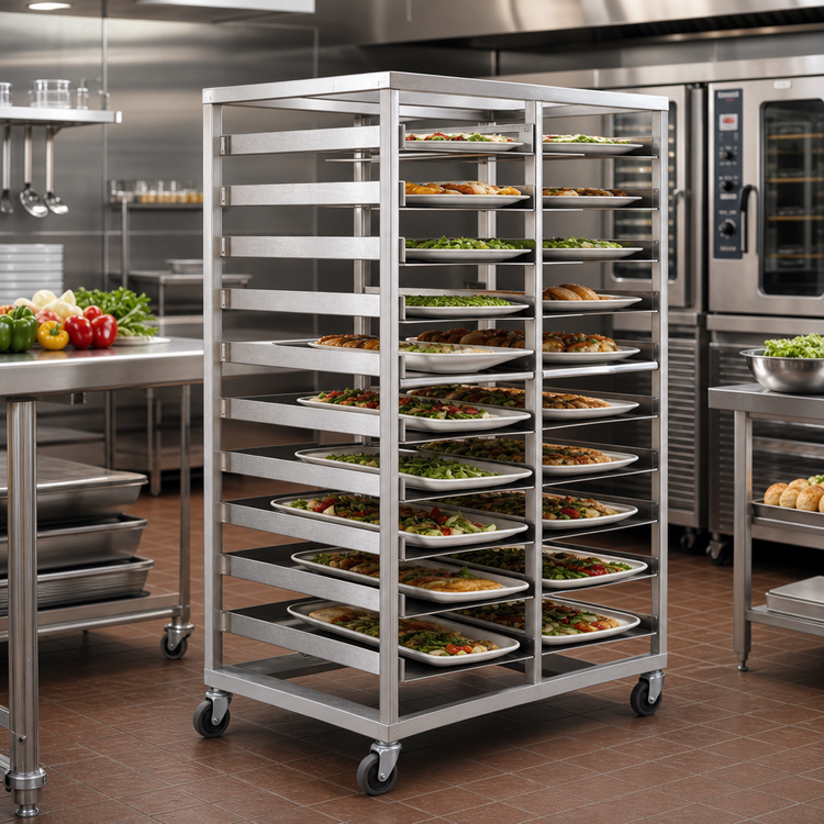 Product image #2 for Carter-Hoffmann O1620 20-Pan Double-Width Universal Oval Tray Rack