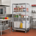 Thumbnail image #2 for Metro Super Erecta qwikSLOT Mobile Chrome-Plated Security Cage with 2 Doors, 38-1/2 x 28-1/16 x 68-1/2 Inches