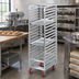 Thumbnail image #2 for Lifetime Tough Extra Heavy-Duty Aluminum Front-Load Bun Pan Rack, 22 in. W x 26 in. D x 70 in. H, 20-Pan Capacity