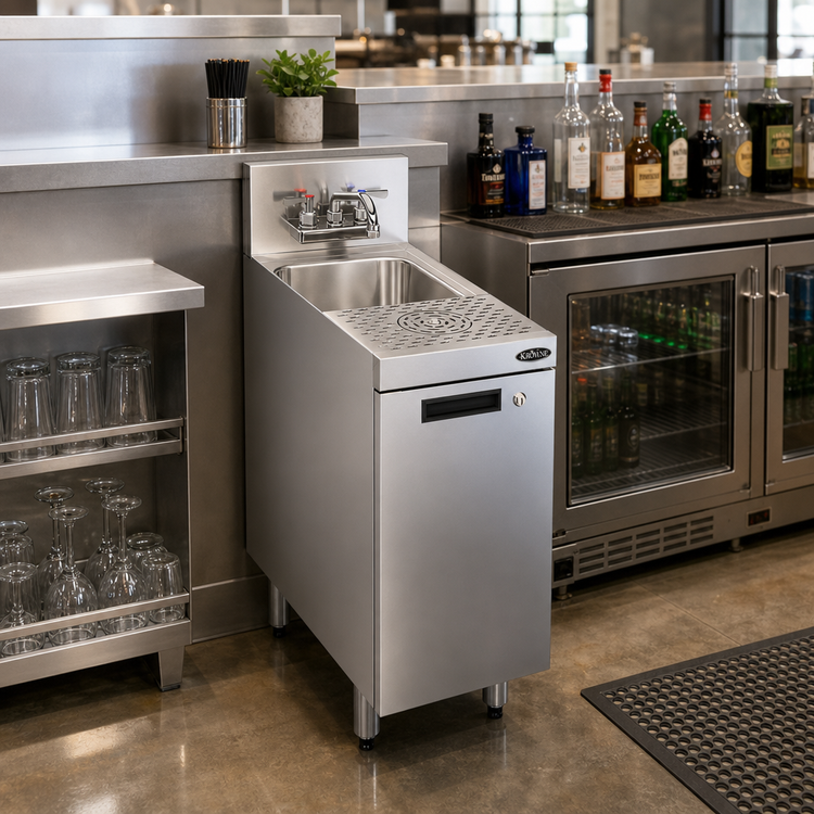 Product image #2 for Krowne Royal Series Underbar Speed Unit with Cabinet Base and Glass Rinser, 12-Inch W x 24-Inch D