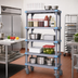 Thumbnail image #2 for Quantum Millenia 5-Shelf Mobile Polymer Starter Shelving Unit, 36W x 21D x 86H, Gray