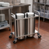 Thumbnail image #2 for Atlas Metal MOPD4-6-1/2 4-Stack Mobile Open-Frame Stainless Steel Plate Dispenser — 6-1/2 Inches Max Dish Diameter