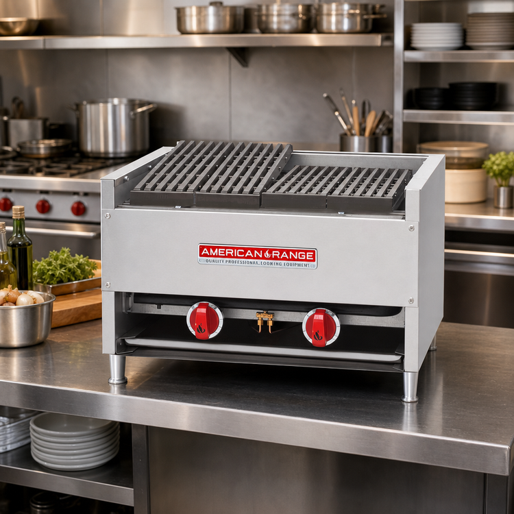Product image #2 for American Range AECB-24 24-Inch Countertop Gas Lava-Rock Char-Broiler
