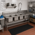 Thumbnail image #2 for Advance Tabco Regaline 4-Compartment Stainless Steel Sink with Right-Hand Drainboard, 24 x 24 Inch Bowls, 14 Gauge 304 Stainless Steel