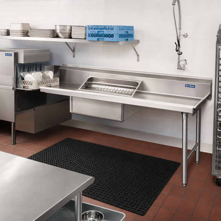 Product image #2 for Spec-Master 120-Inch Straight Soiled Dishtable with Pre-Rinse Sink, Right-to-Left Operation
